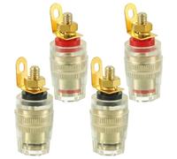 EPLZON Spina a banana da 4 mm Connettore per presa di corrente per Audio terminale altoparlante amplificatore Palo Morsetto(35 * 12mm,4pezzi