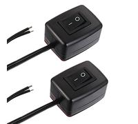 EPLZON SPST Interruttore a Bilanciere 12V ON-OFF Interruttore a forma di goccia d'acqua per Illuminazione auto Interruttore di Alimentazione Barra Luminosa a LED Fendinebbia(Confezione da 2 Pezzi)