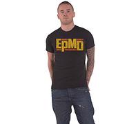 EPMD T Shirt Distressed Classic Logo Nuovo Ufficiale Uomo Nero Size M