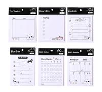EPMOCN 6 Pezzi To Do List e Planner Settimanale, Blocchetti Memo Adesivi per Organizzazione, Studio e Ufficio, Include Habit Tracker, Lista Desideri e Note Giornaliere, Cancelleria Colorata