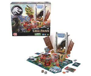EPOCH Games - Jurassic World - T-Rex Panic, Gioco d'Azione ed Avventura con Dinosauri - Modello 7514