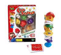 EPOCH Games - Super Mario - Cap Stacker, Gioco di Equilibrio e Strategia con Personaggi - Modello 7554