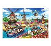 Epoch Puzzle Peanuts Snoopy Tulipano Fields 1000 Pezzi Giappone Ufficiale