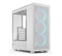 Fractal Design Epoch White RGB - Vetro temperato Clear tint- Case da Gaming - Pannello frontale in rete - Tre ventole Momentum 12 RGB incl. - Interno spazioso - Supporto ATX/mATX/ITX