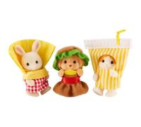Epoch Sylvanian Families Set Hamburger Baby Trio Giappone UFFICIALE