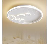 Epochglo Lampada da soffitto a LED per cameretta dei bambini, 32 W, 3000 K-6500 K, moderna per bambini, illuminazione a LED per soggiorno, camera da letto, corridoio, cucina, ufficio, sala da pranzo