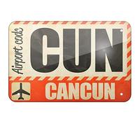 EpochSign Targa in Metallo con codice aeroportuale CUN Cancun, 20,3 x 30,5 cm
