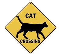 EpochSign Targa in metallo con profilo di gatto, 30,5 x 30,5 cm