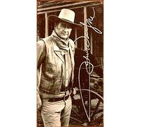 EpochSign - Targa in Metallo con Scritta John Wayne, Stile retrò, Stile Vintage, 20 x 30 cm