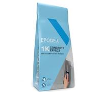 EPODEX CONCRETE EFFECT Stucco effetto cemento & intonaco strutturato per pareti, piastrelle & altro - Interno & Esterno - 5 kg (5 m²) - Pebble Grey
