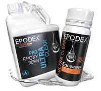 EPODEX® Resina epossidica 2K | epossidica ad altezza di colata 0-5 cm | tavoli da fiume e accessori in resina epossidica | resina | vetro trasparente o in 40 colori resina epossidica | sconto quantità