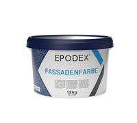 EPODEX Vernice per facciate, colore base e colore esterno, con formula di protezione per facciate, opaca, traspirante e resistente alle intemperie, per intonaco, cemento, ecc., 12 kg (30 m² per 2