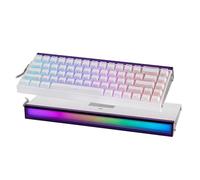 EPOMAKER Aula Hero68 HE Tastiera da Gioco Magnetica Cablata, 0,01mm Azionamento Regolabile, Rapid Hall Effect Switch, Polling a 8kHz, RGB Box & Backlight, Programmable, 65% QWERTY (Bianco Lighthouse)