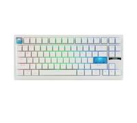 EPOMAKER G84 HE Tastiera da Gioco Wireless, 8K Polling & 8000mAh, SOCD & DKS, Tastiera ad effetto Hall con Trigger & Adjustable Actuation, RGB Backlit, PBT Keycap, Hot-Swap, per WIN/Mac (Bianco)