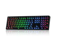 EPOMAKER HE108 Tastiera Wireless da Gioco, 8K Polling & 10000mAh, SOCD & DKS, Full-Sized Hall Effect Keyboard with Rapid Triggering, Custom Driver, RGB Backlit, PBT Keycap (Nero, Creamy Jade HE)