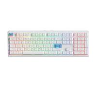 EPOMAKER HE108 Tastiera Wireless da Gioco, 8K Polling & 10000mAh, SOCD & DKS, Full-Sized Hall Effect Keyboard with Rapid Triggering, Custom Driver, RGB Backlit, PBT Keycap (Bianco, Creamy Jade HE)