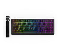 EPOMAKER HE68 Lite Tastiera da Gioco a Effetto Hall, 8k Polling & 128K Scan Rate, 0.01mm Adjustable Trigger, 0.125ms Latency, 5-Layer Sound-Dampened, Snap Key, SOCD, A-RGB, Wired (Nero)