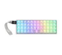 EPOMAKER Luma40 Tastiera Meccanica a Basso Profilo con QMK/VIA e metallo CNC, keycap PC Trasparente, Hot-Swap, Switch Lineare Kailh, 2,4GHz/BT/USB, Tastiera da Gioco wireless 40% per Mac/Win