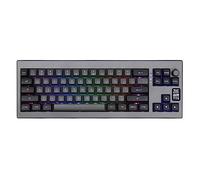 EPOMAKER Shadow-X Gasket Tastiera Meccanica Sostituibile a Caldo, Tastiera da Gioco 2.4ghz/Bluetooth/USB-C con Schermo, Schiuma Poron, Pad in Silicone, NKRO, RGB per Gioco/Ufficio(Flamingo Switch)