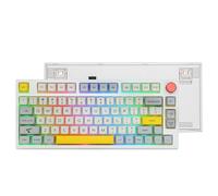 EPOMAKER TH80 Pro Tastiera Meccanica usb c/Bluetooth/wireless, retroilluminata che hot swap e personalizzabili con Rotellina per WIN/Mac/PS4/PS5/Xbox (Theory TH80 Pro, Epomaker Budgerigar Switch)