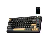 EPOMAKER X Aula EA75 MAX Tastiera Wireless da Gioco con Schermo & Manopola