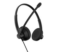 EPOS IMPACT 100 MS Stereo USB-C+A Cuffie con Microfono, Certificate Microsoft Teams, Cancellazione Rumore, Leggere, Controllo Chiamate, Auricolari Morbidi, Adattatore USB, Professionali UC