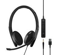 EPOS ADAPT 165T USB II Auricolare Cablato A Padiglione Ufficio USB tipo A Nero
