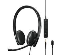 EPOS I SENNHEISER ADAPT 165 USB-C II - ADAPT 100 Series - auricolare - on-ear - cablato - jack 3,5 mm, USB-C - nero - Ottimizzato per UC