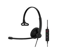 EPOS IMPACT 100 MS Mono USB-C+A Cuffie per PC ultraleggere con audio professionale, controllo intuitivo e comfort totale per la vostra giornata