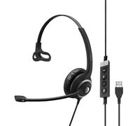 EPOS IMPACT SC 230 USB MS II Auricolare Cablato A Padiglione Ufficio USB tipo A Nero NEW