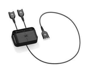 EPOS IMPACT UI 815 Switch box con doppia connettività. Rispondi facilmente alle chiamate da due fonti diverse con un unico paio di cuffie.