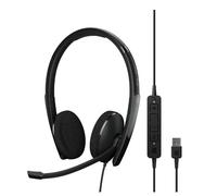Epos On-Ear Double-Sided USB Headset With In-Line Call Controll And Foam Earpads. Certified For Microsoft Teams Optimized Uc 1000901