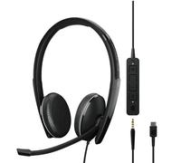 Epos On-Ear Doublesided Usb-C Headset 3.5mm Jack And Detachable USB Cable With In-Line Call Control. Certified Microsoft Teams Optimized Uc 1000906