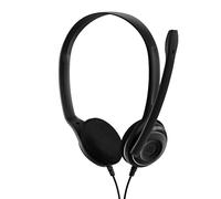 EPOS PC8 USB Cuffie Stereo per PC Mac Auricolari Cablati On Ear con Microfono Noise-Cancelling, Connessione USB, Controllo Volume e Muto In-Line, Leggeri, Ottimi per Business, Chiamate
