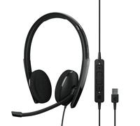 EPOS | Sennheiser ADAPT 160T USB II (1000901) - Cuffie cablate su entrambi i lati - Connettività USB, certificazione MS Teams, ottimizzata UC - Audio stereo superiore - Maggiore comfort - Controllo