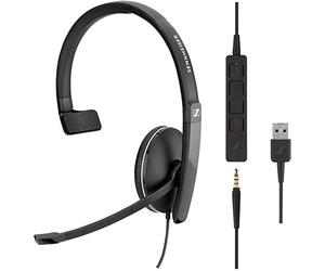 Epos Sennheiser Adapt Sc 135 USB Mono Computer Cuffie Con 3.5mm Spina 1000914