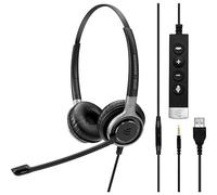 | SENNHEISER IMPACT SC 665 USB Cuffia Padiglione auricolare Connettore 3.5 mm USB tipo A Nero, Argento, Headset Nero, Cuffia, Padiglione auricolare, Chiamate e musica, Nero, Argento, Stereofonico, Pulsante