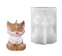 Epossidico flessibile profumato della muffa del silicone con le volpi sedute per fare gli appassionati