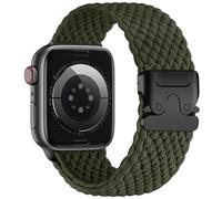 Epova Cinturino Intrecciato Compatibile con Cinturino Apple Watch 40mm 41mm 42mm 38mm - Donna Uomo Cinturini in Nylon Tessuto Sportivo per iWatch SE 3 Serie 11 10 9 8 7 6 5 4 3 Ultra 3, Verde militare