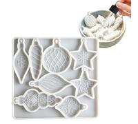 Epoxy Decorations Casting Mould | Christmas Resin Molds | Christmas Ornaments & Pendant Molds For Keychain Pendant Making Tree Decor Home Party Jewelry