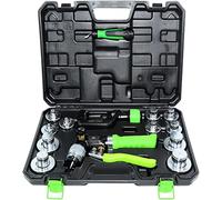 EPPDAU Espansore per Tubi Idraulici, Kit di Utensili per pressatura da 10 mm a 42 mm, attrezzo per espansore per Tubi Idraulici in Rame con tagliatubi e Strumento per sbavatura, espansore per Tubi