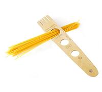 Eppicotispai We Love Pasta Spaghetti Misura - 1 pezzo - Forchetta per spaghetti in legno argento - 28,4 cm x 5,5 cm x 0,4 cm