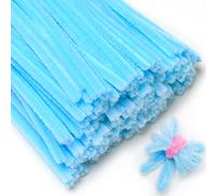 Eppingwin 200 pulitori per tubi, pulitori per tubi blu chiaro, steli in ciniglia per progetti fai da te (azzurro)