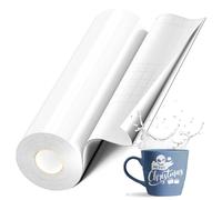 EPRCUT Rotolo di Vinile Permanente Bianco per Decorazioni, 12” x 50 FT Vinile Adesivo Lucido per Cricut, Decalcomania Impermeabile per la Casa, Tazza, Decalcomanie per Auto, Regali di Compleanno
