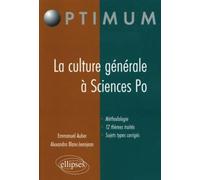Epreuve Culture Générale À l'Entrée De Sciences Po - [Ellipses Marketing]