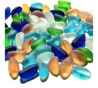 EPRHAY- Perline di vetro ornamentali da 10-16 mm, per acquario, paesaggistica, lavori fai da te, colori misti.