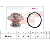 EPS 1.880.280 Termostato motore adatto per MERCEDES-BENZ 190 (W201) T1 Bus (602)