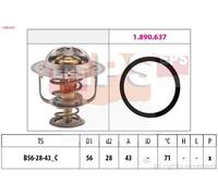 EPS 1.880.650 Termostato motore per OPEL Movano Kastenwagen (X70) 71°C