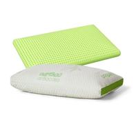 EPSELIA Cuscino Guanciale Letto Memory Foam Rivestimento BAMBU’ BIO, modello saponetta cm 70x40 H12 con fascia perimetrale Traspirante 3D, Sfoderabile, CertiPUR™ OEKO-TEX®