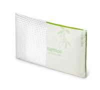 EPSELIA Cuscino Guanciale Letto per dormire Memory Foam Rivestimento BAMBU’ BIO, piatto, basso cm 70x40 H6 con Fondo Traspirante Air 3D Sfoderabile, CertiPUR™ OEKO-TEX®